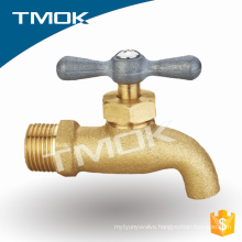 brass body material bibcock ball valve lockable water plating 600 wog high pressure hydraulic iron handle high quality